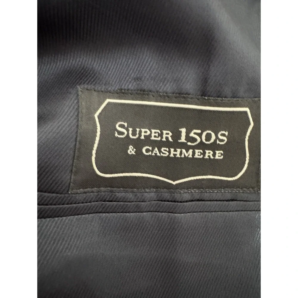 Burberry -‎ Navy Wool And Cashmere Men's Sport Blazer Size 40